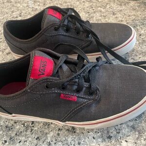 Vans Boy’s Charcoal and Red Sneakers